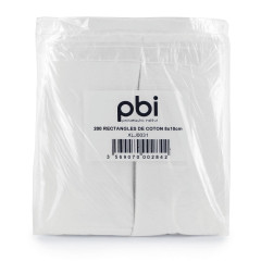 Rectangle de coton 8x10cm 1 pack de 200 cotons PBI