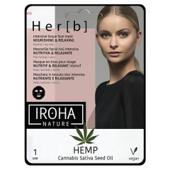 Masque visage tissu "nutrition & relaxation" Her[b] x15 IROHA