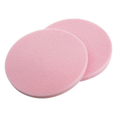 Éponges PVA rondes roses - grand modèle lot de 2 