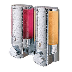 Distributeur de gel, savon - 2 réservoirs