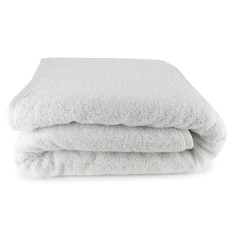 Serviette éponge blanches 100% coton 400gr/m² - au choix parmi plusieurs tailles