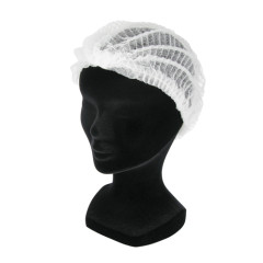 Charlottes jetables blanches en tissu non tissé XLJ0002Q