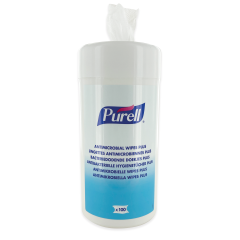 Lingettes Désinfectantes Virucides 21*13cm - la boite de 100 Purell