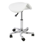 Tabouret selle de cheval - blanc